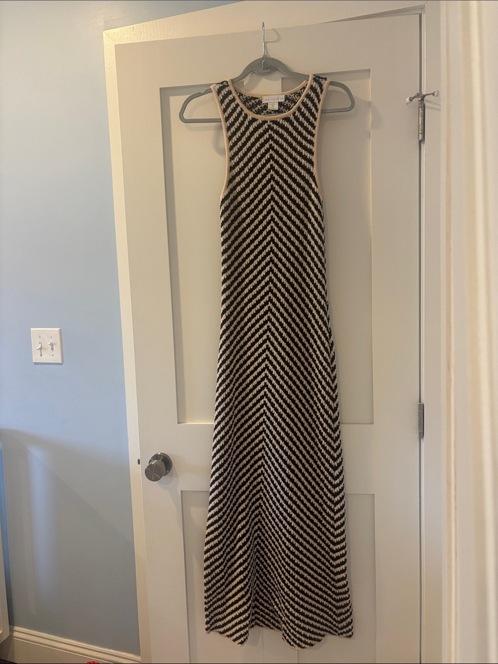 House of Harlow 1960 Black and Cream Maxi Dress